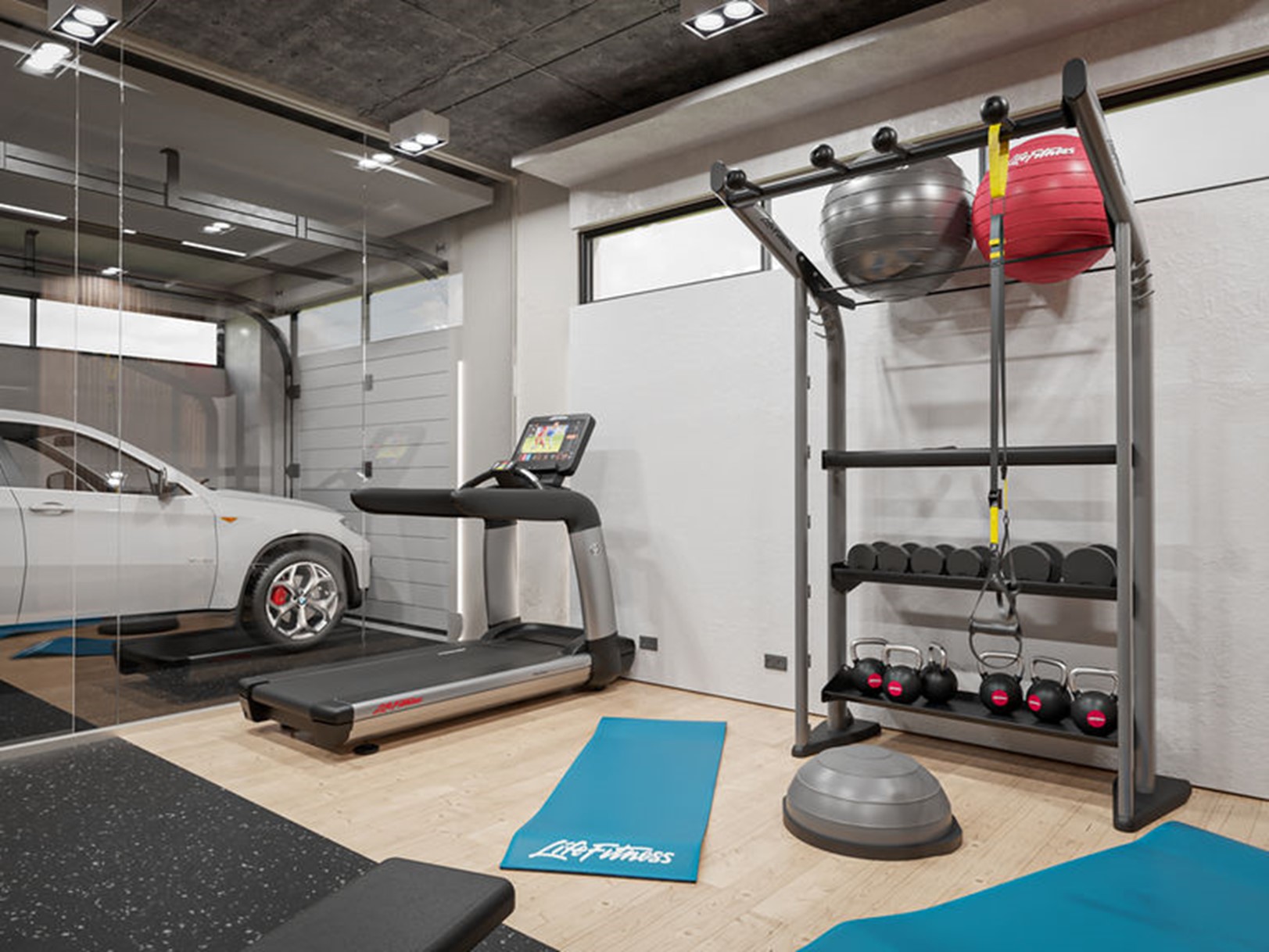 home gym garage